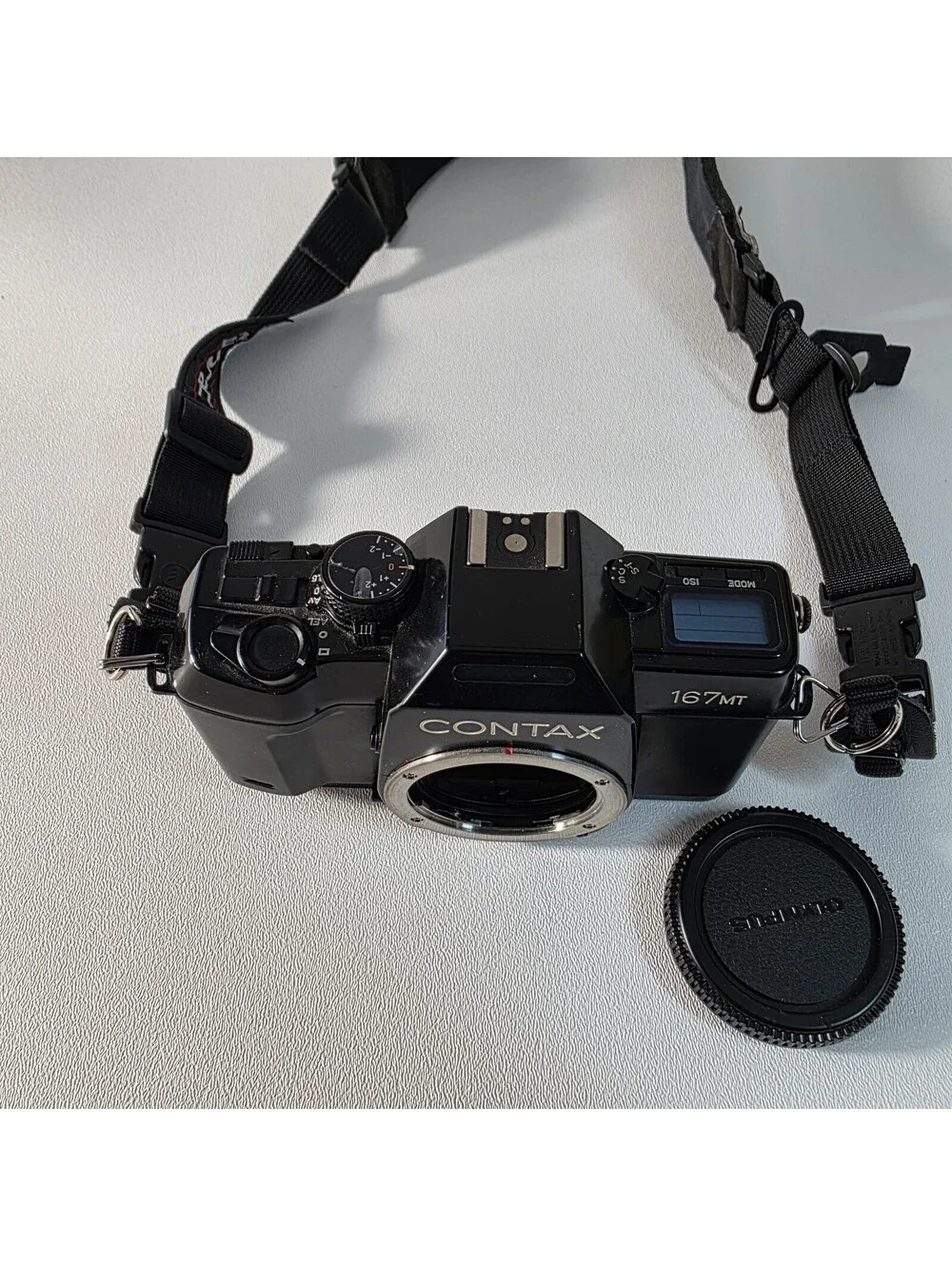 Contax 167MT 35mm Film Manual Focus SLR Camera Body W/New Film Door Batteries
